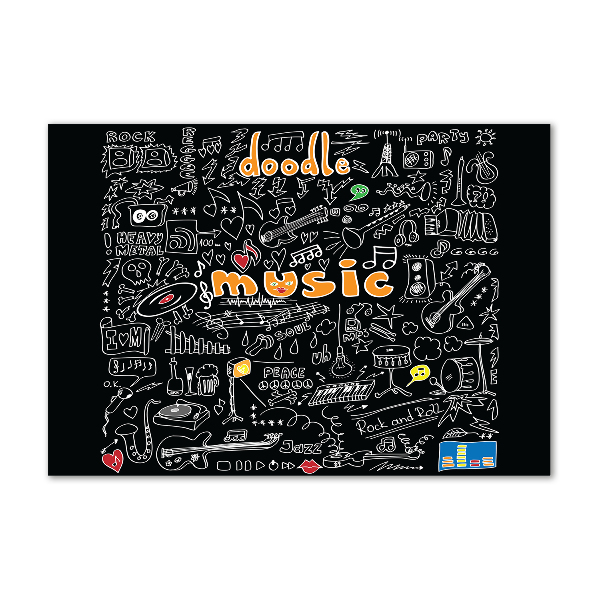 Print on acrylic Musical symbols