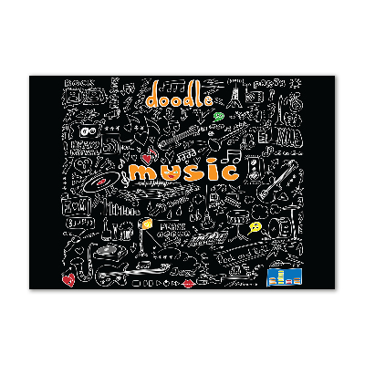 Print on acrylic Musical symbols