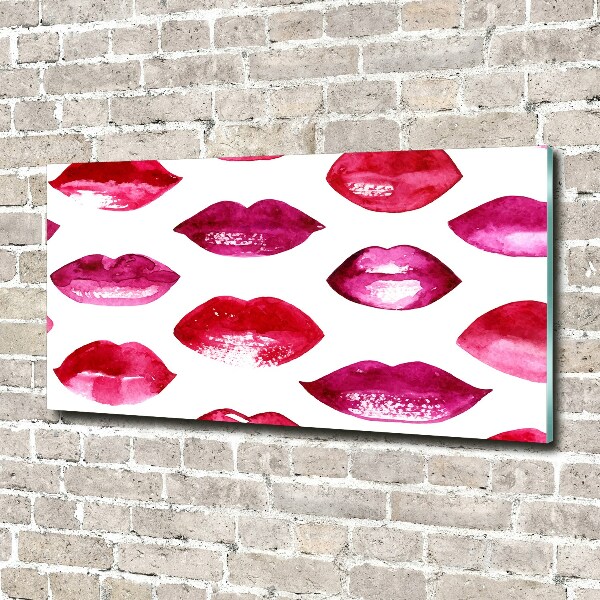 Wall art acrylic Red lips