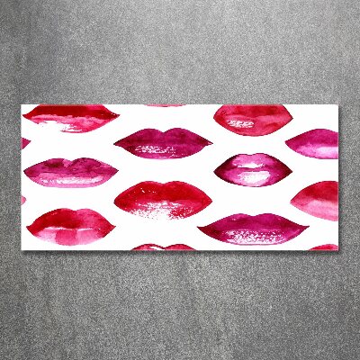 Wall art acrylic Red lips