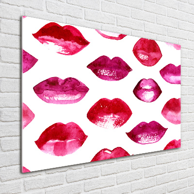 Wall art acrylic Red lips