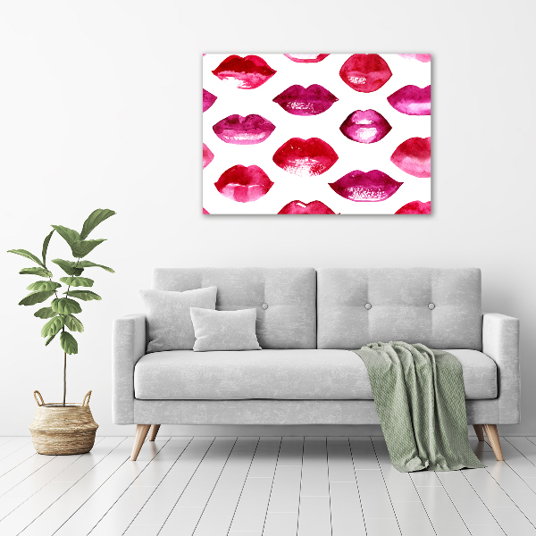 Wall art acrylic Red lips