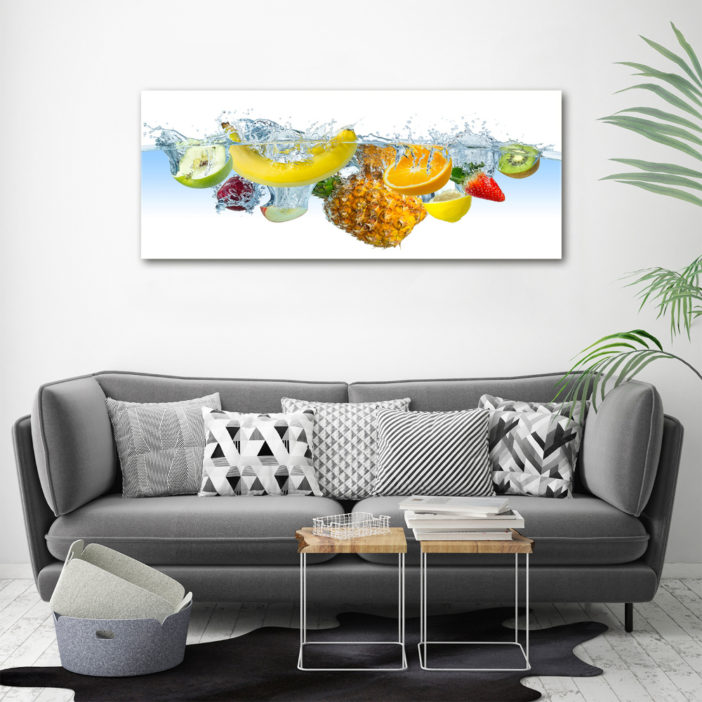 Wall art acrylic Fruit underwater