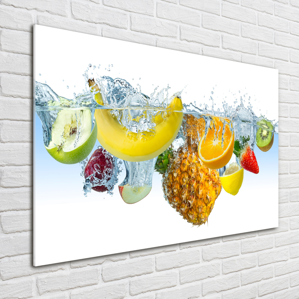 Wall art acrylic Fruit underwater