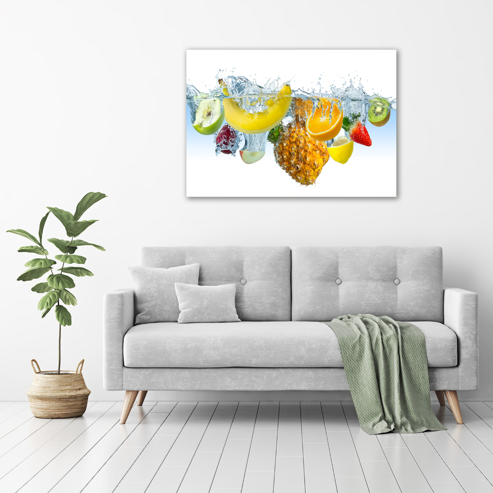 Wall art acrylic Fruit underwater