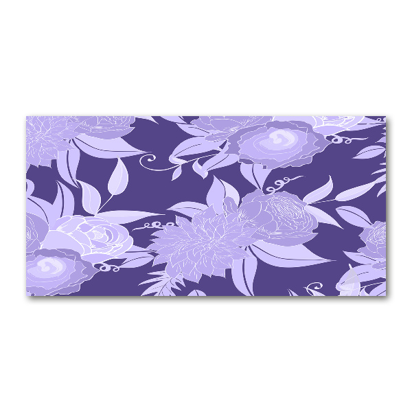 Wall art acrylic Floral pattern