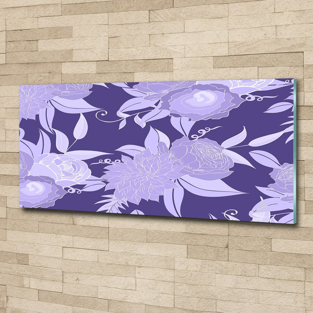 Wall art acrylic Floral pattern