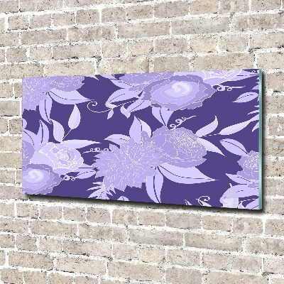 Wall art acrylic Floral pattern