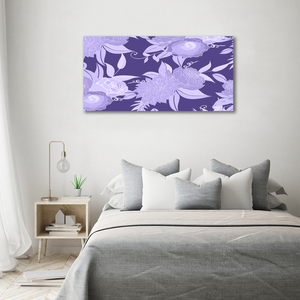 Wall art acrylic Floral pattern