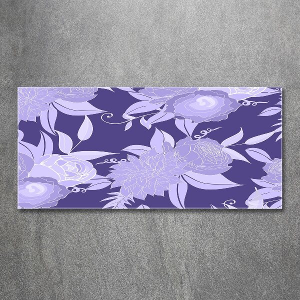 Wall art acrylic Floral pattern