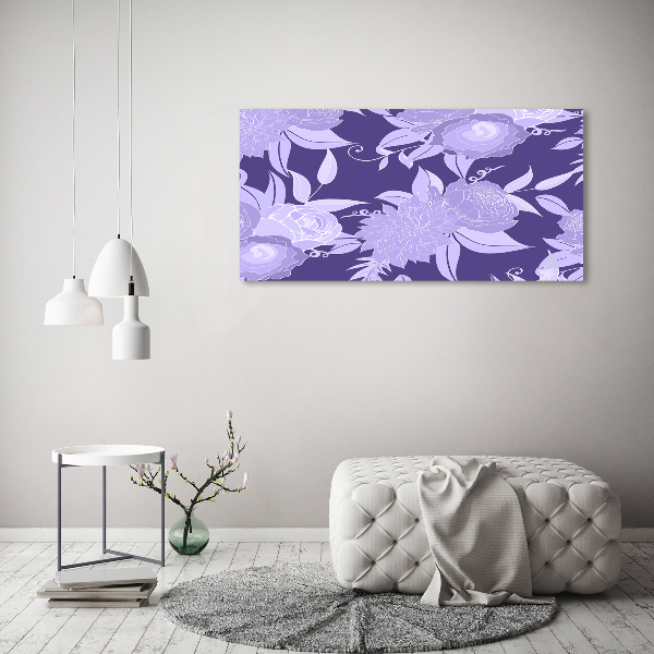 Wall art acrylic Floral pattern