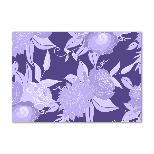 Wall art acrylic Floral pattern