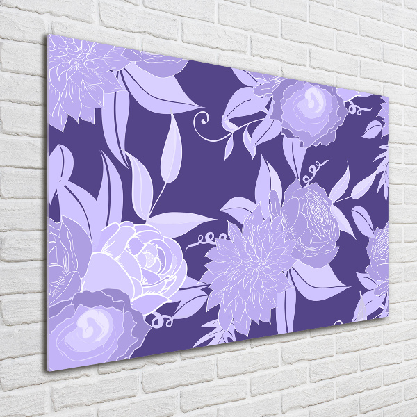 Wall art acrylic Floral pattern