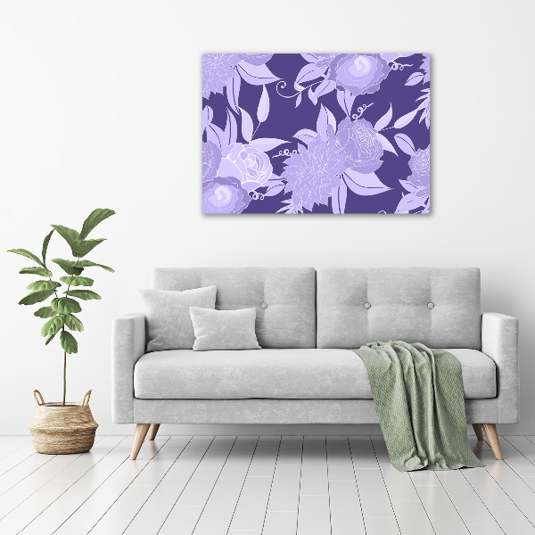 Wall art acrylic Floral pattern