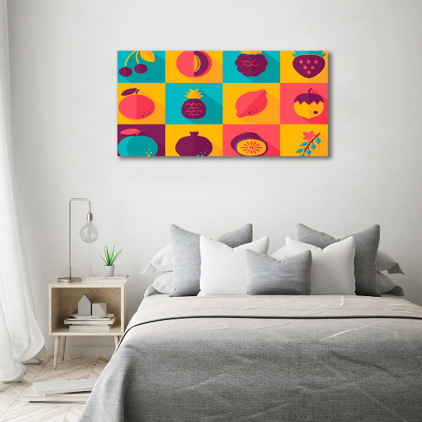 Acrylic wall art Fruit icons