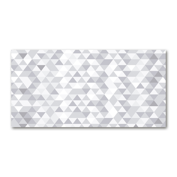 Acrylic wall art Gray triangles