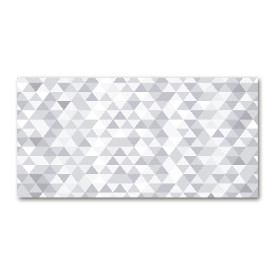 Acrylic wall art Gray triangles