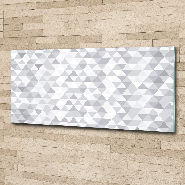 Acrylic wall art Gray triangles