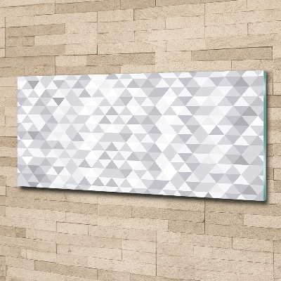 Acrylic wall art Gray triangles