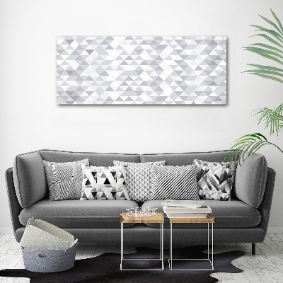 Acrylic wall art Gray triangles