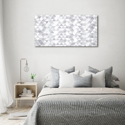 Acrylic wall art Gray triangles