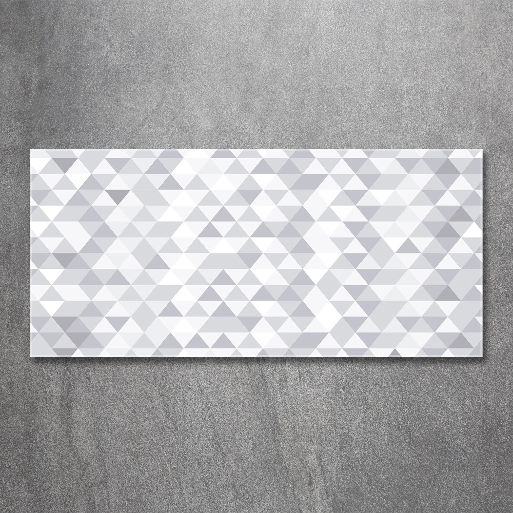 Acrylic wall art Gray triangles