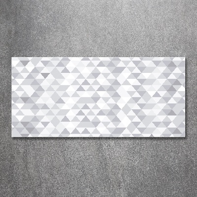 Acrylic wall art Gray triangles