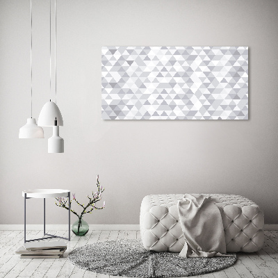 Acrylic wall art Gray triangles