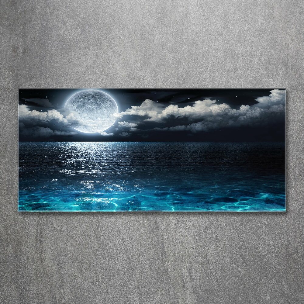 Acrylic wall picture full moon