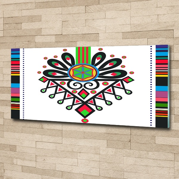 Acrylic wall art Polish folk pattern