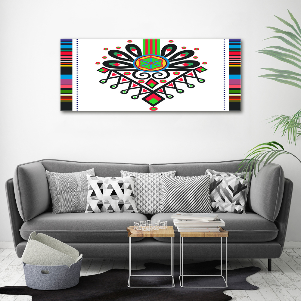 Acrylic wall art Polish folk pattern