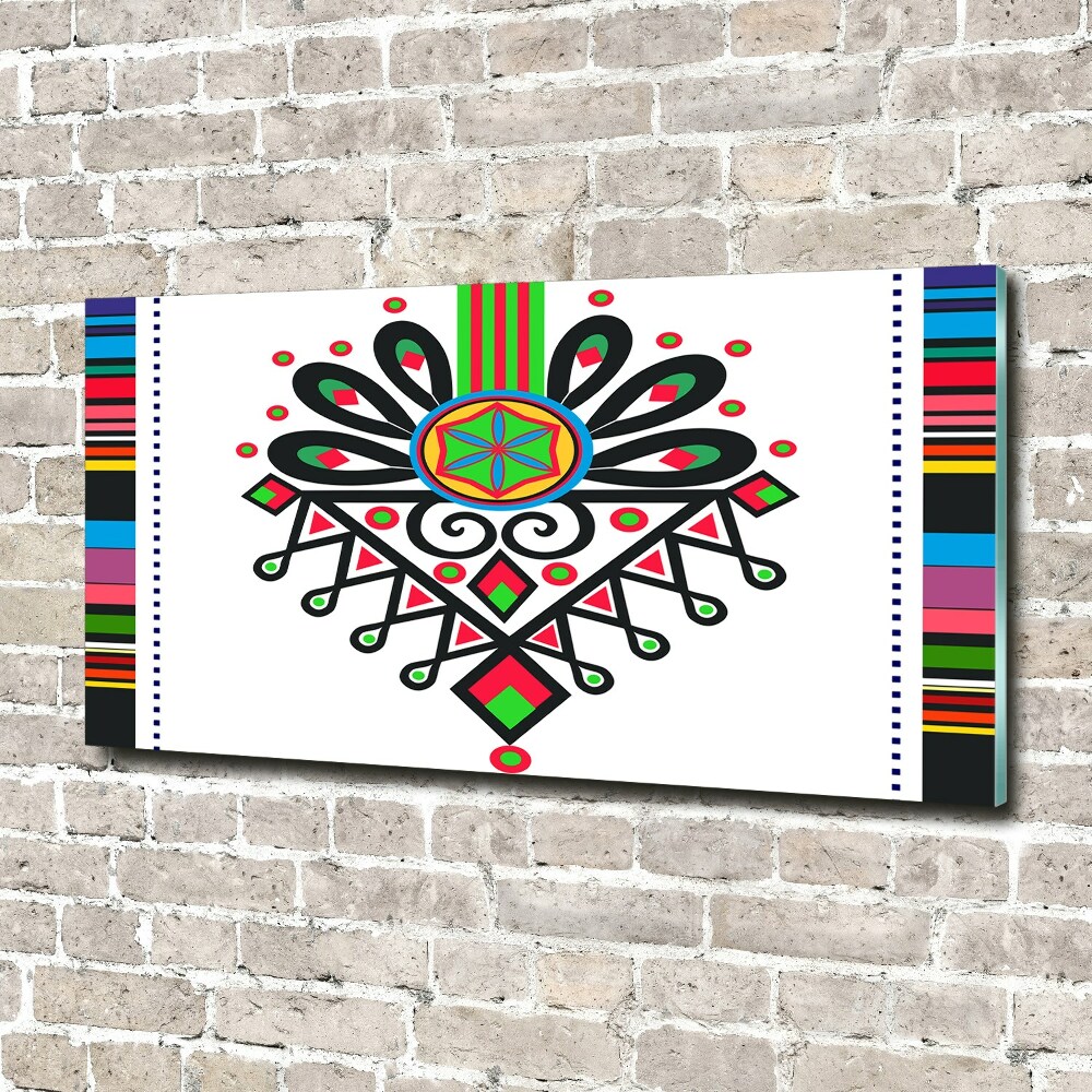 Acrylic wall art Polish folk pattern