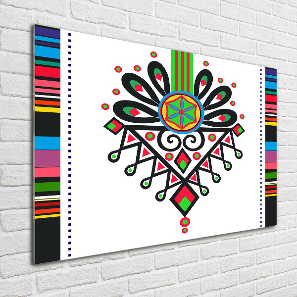 Acrylic wall art Polish folk pattern