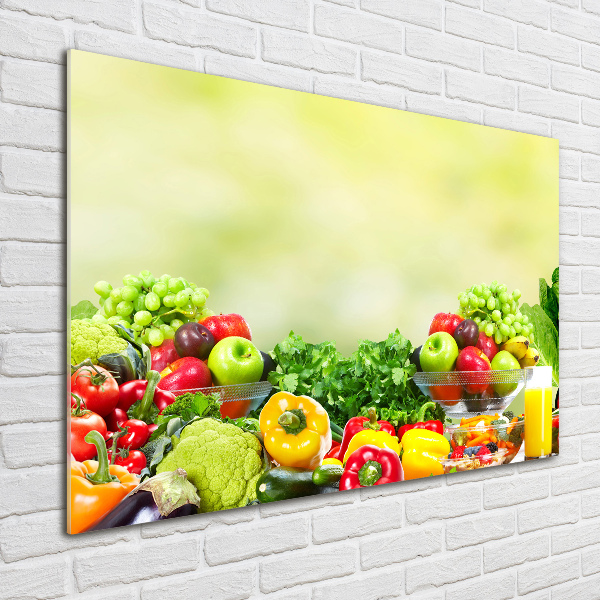 Print on acrylic Fruits and vegetables