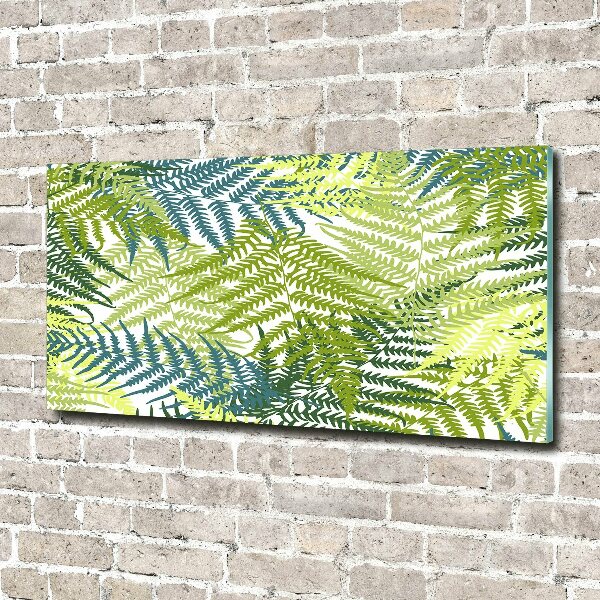 Wall art acrylic Fern pattern