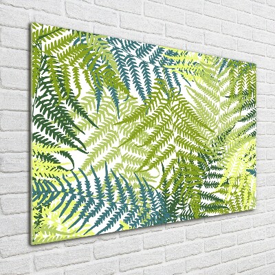 Wall art acrylic Fern pattern