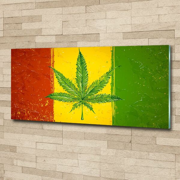 Acrylic print Rasta Flag