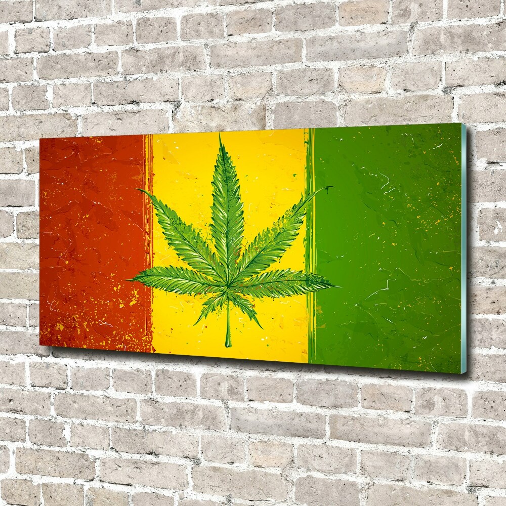 Acrylic print Rasta Flag