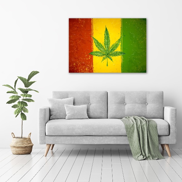 Acrylic print Rasta Flag