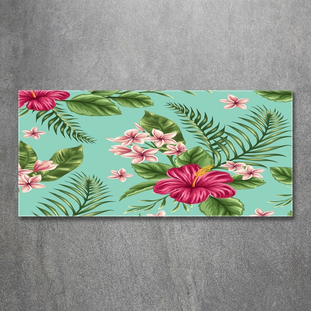 Print on acrylic Hawaiian flowers