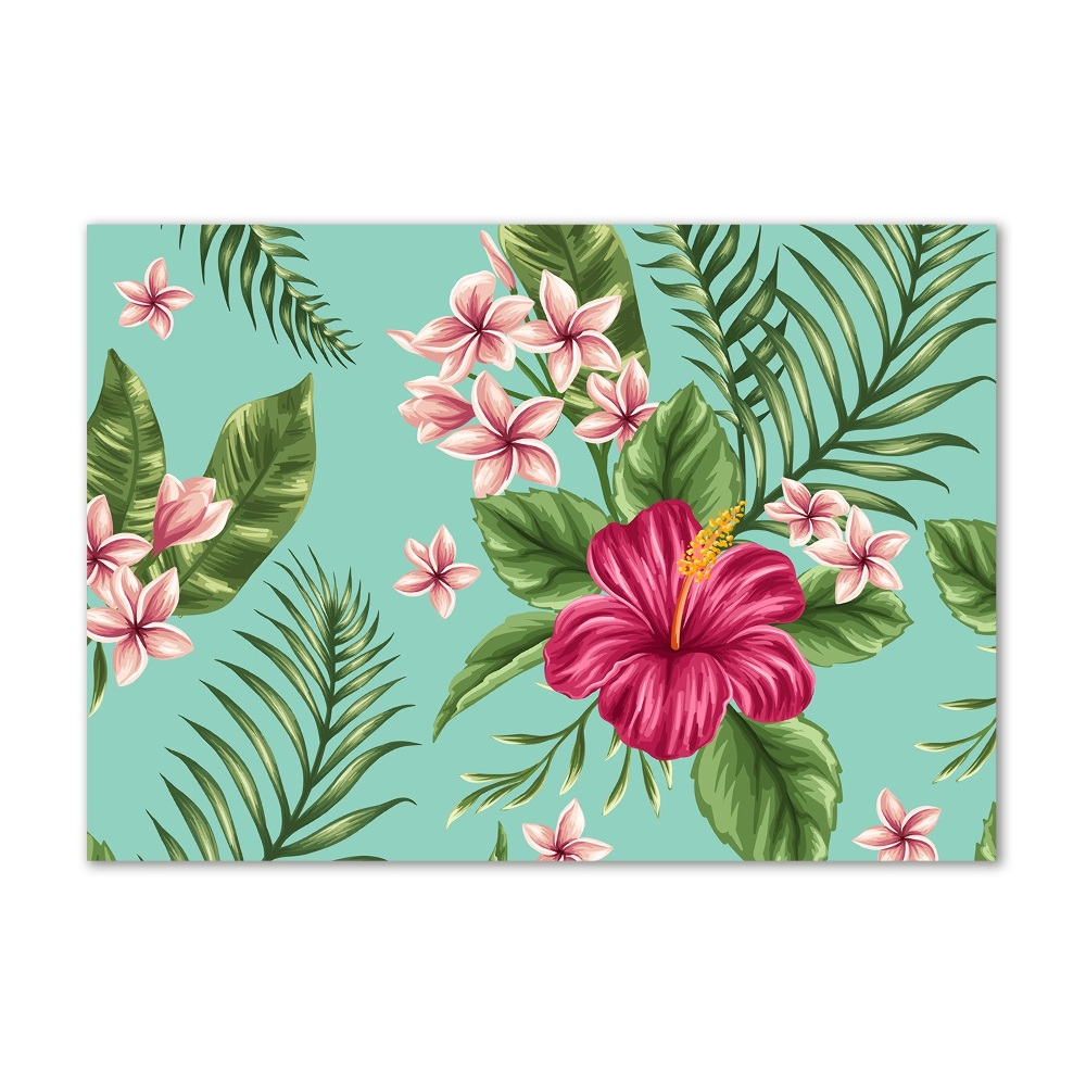 Print on acrylic Hawaiian flowers