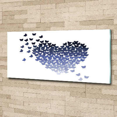 Acrylic wall art Butterfly heart