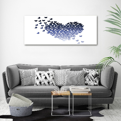 Acrylic wall art Butterfly heart