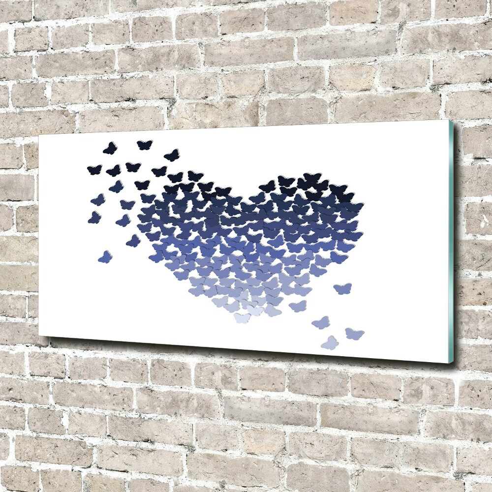 Acrylic wall art Butterfly heart