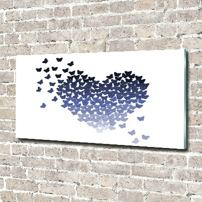 Acrylic wall art Butterfly heart