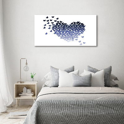 Acrylic wall art Butterfly heart