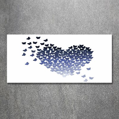 Acrylic wall art Butterfly heart