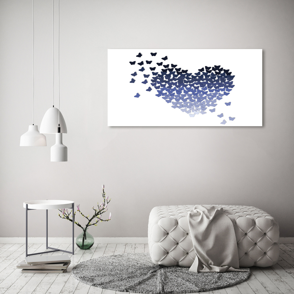 Acrylic wall art Butterfly heart