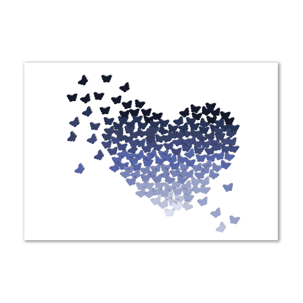 Acrylic wall art Butterfly heart