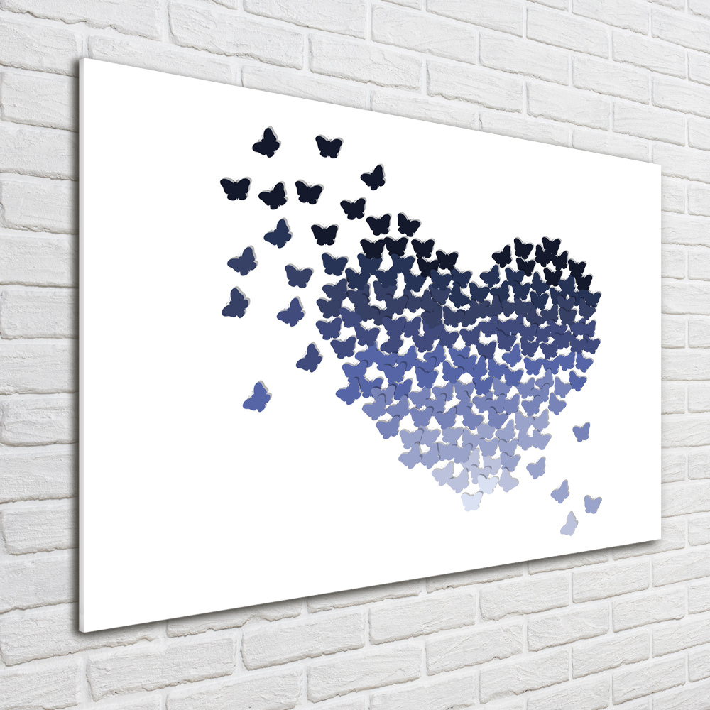 Acrylic wall art Butterfly heart